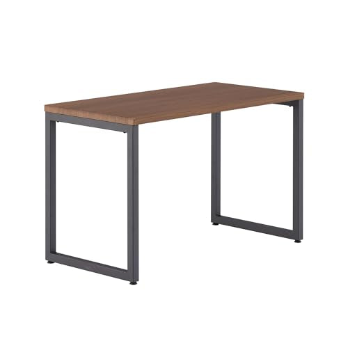 Vari Table 48x24 - Modern Computer Desk with Durable Laminate Finish and Slim Legs - Ideal for Gaming, Home, or Office - Stand-Alone Workstation or Corner Side Table - Walnut
