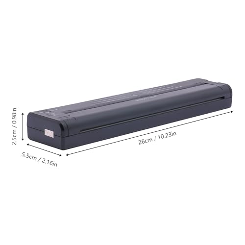 Ncescmal Portable USB Wireless Bluetooth Black Tattoo Printer Compatible with Android, iOS Phone, Ipad & PC-Side