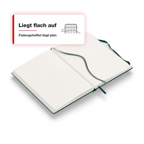 LEUCHTTURM1917 - Notebook Hardcover Medium A5-251 Numbered Pages for Writing and Journaling (Forest Green, Dotted)