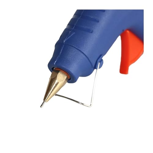 LIBODD Hot Glue Gun 40W 60W Hot Melt Glue Gun 1mm Small-bore Pure Copper Nozzle with ON/Off Power Switch 11mm Glue Sticks 2pcs 5pcs for DIY Arts, Crafts and Quick Repairs(Blue40W2sticks)