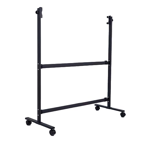 uhyOHF Mobile Dry Erase Board Stand,Angle Height Adjustable,Rolling Whiteboard Easel on Wheels for Home Office Classroom School,Black(