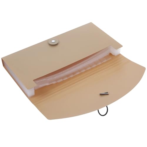 Expandable Accordion Filing Folders 13 Pockets Expanding File Folder Document Ganizer Waterproof PP Material Office Supplies Study Accessories Accordion with(Color4)