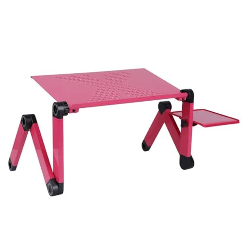 PPXCZZ Adjustable Portable Laptop Desk Stand, Aluminum Alloy with Mouse Pad, 360° Adjustable, Anti-Slip, Foldable, for Laptops up to 17 inches