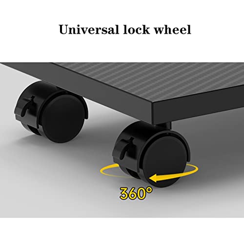 Computer Tower Stand Printer Table Computer Tower Cart, CPU Rolling Stand, Mobile PC Holder, Computer Host Stand with Wheels Under Home Office Desk Computer Stand for Desktop Tower (Color : B)