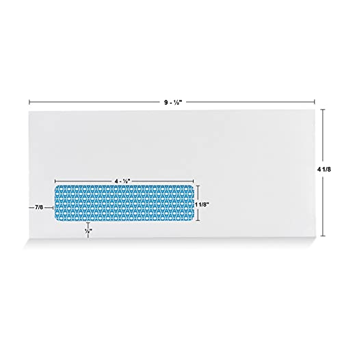 Aimoh #10 Custom Envelopes with Logo, Personalized Window Envelopes 500ct