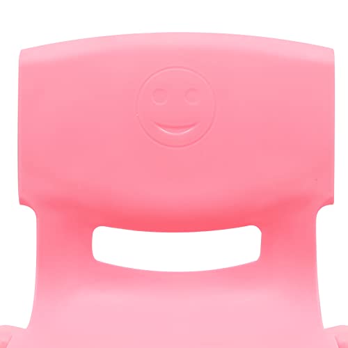 KEJUOAY 6PCS Colorful School Stackable School Chairs, 220lbs Kids Flexible Seating, Stackable School Chairs w/Whimsical Print & Ventilation Hole for Home Preschool & Daycare Centers