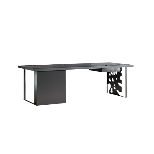 BGGJJ Computer Desk Solid Wood Computer Desk Modern Simple Study Office Writing Home Desk with Drawers(180cm)