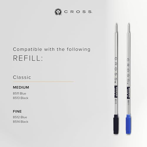 Cross Century II Classic Black Ballpoint Pen, Medium Point, Black Ink