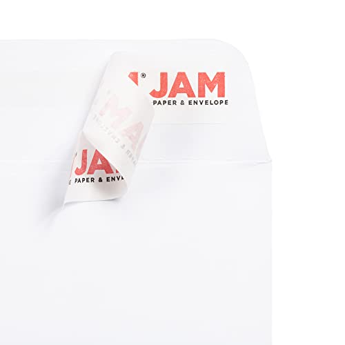 JAM PAPER 1 Scarf Open End Catalog Commercial Envelopes with Peel and Seal Closure - 4 5/8 x 6 3/4 - White - Bulk 500/Box