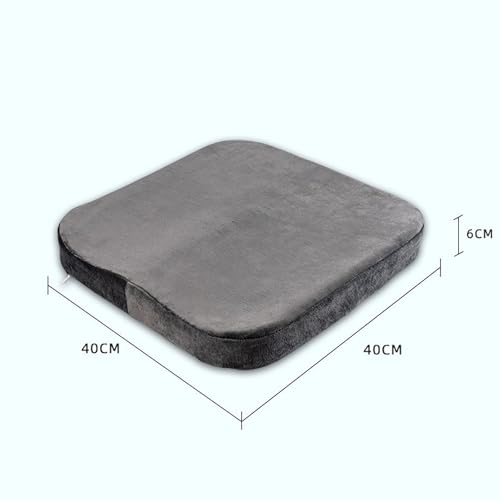 VITIWEDTY Memory Foam Seat Cushion, Non-Slip Orthopedic Tailbone Cushion for Back & Sciatica Pain Relief, Thicken Desk Chair Pillow for All-Weather Support at Home and Work (Green 1pcs)
