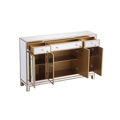Elegant Lighting - MF72001G - 56 inch Mirrored credenza in Gold