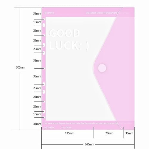 8 Pack A4 Binder Pocket Envelopes Binders Folder File folders