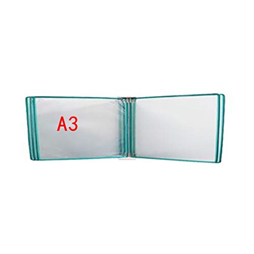KGDJBGSE Wall Mounted File Folder Holder Hanging Organizer Document Display with 5 Panels and 10 Pockets 45 * 32 4.5CM(Large)