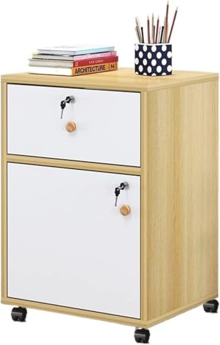 LILIUPEILONG Filing Cabinet with Lock - Mobile Data Storage, Suitable for Office and Home Organizations(B1)