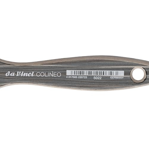 da Vinci Colineo Artist Paint Brushes for Glazing, Series 5022, Synthetic Kolinsky Vegan Brush, Impasto Mottler, Size 40