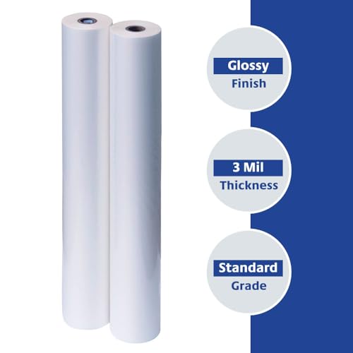 TruLam - 2 Rolls Standard Gloss 3 Mil 25 in. x 250 ft. x 1 in. Core Laminating Film