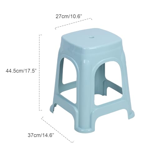 Taeiur Stackable Stools Plastic Chairs, Indoor Outdoor Portable Colorful Flexible Seating Decorative Stools, Strong Load Bearing, Thickened Round Chairs for Home Office School (Mix Color)