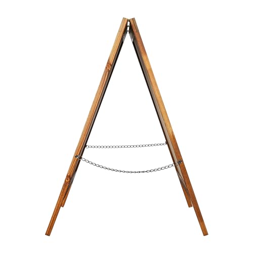 Flash Furniture Magnetic A-Frame Chalkboard Sign, 30" x 20", Brown