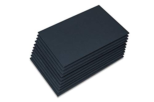 Union Premium Black Foam Board 24 x 36 x3/16" 10-Pack : Matte Finish High-Density Professional Use, Perfect for Presentations, Signboards, Arts and Crafts, Framing, Display (Black, 24 x 36 x 3/16")