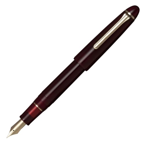 SAILOR Profit Casual L Gold Trim Fountain Pen, Clear Red Extra Fine Nib (EF), Japanese Made Writing Pen 11-0820-130
