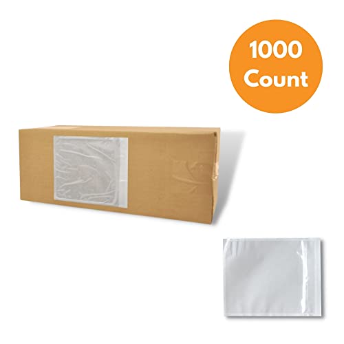 PSBM 1000 PCS 7 x 10 Inch Clear Blank Packing List Envelopes, Shipping Documents Pouches/Sleeves for Mailing Labels, Invoices, Documents and Packing Slips