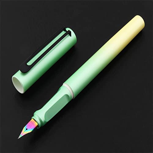 MVUYO Shape School Supplies Student Office Stationary Nib Fountain Pen Ink(C)