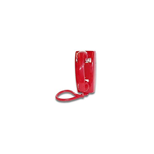 Viking K-1900W-2 Hot Line Wall Phone, Red