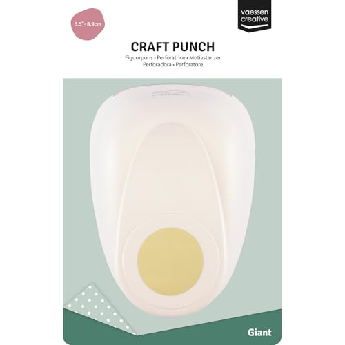 Vaessen Creative Craft Paper Punch Circle Motive Puncher, Multi-Colour, Giant