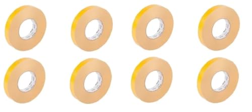 Trade Winds Double Sided Coated High Tack PVC Tape Adhesive 9.5Mil 1inch x 56yd (8 Pack)