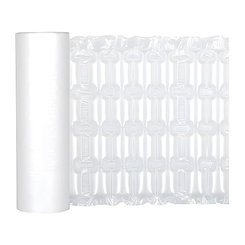 LDS Length 984ft Air Cushion Wrap Roll Quilt Bubble Air Pillow Sheet Film Air Cushion Wrap (Air Bubble Film - Inflatable Bubbles - 15"x12"x20μm) White