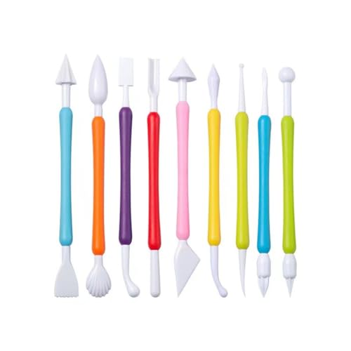 TXGJWRA Clay Tools 41 Sets of Plastic Clay Tool Point Drill Pen Hand-Made Polymer Clay Tool Set (D 41 Pcs)