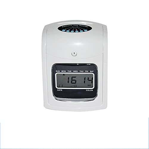 GFAZXDS Clocking in Machine, Attendance Machine K-7 Time Clocks for Employees Small Business, English Version Time Card Machine Paper Card Sign-in Clock for Employees