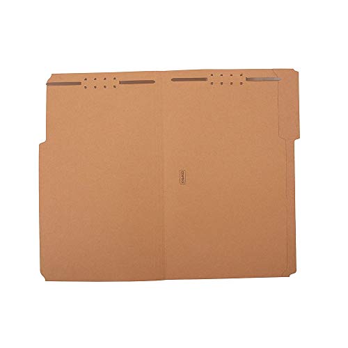 Staples Reinforced Fastener Folder, Legal Size, Kraft Pressboard, 50/Bx