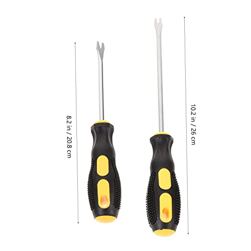 8 pcs spudger Tool pry bar Tool Nail Tool Office Staple Pullers Labor Saving Staple Removers Tools Office Accessories Nail Puller Tack Puller Rubber Handheld Office Supplies (As Shown 26X3.5cm)