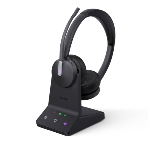 Yealink WH64 Dual DECT Bluetooth Wireless Headset for Phone PC Mobile Teams