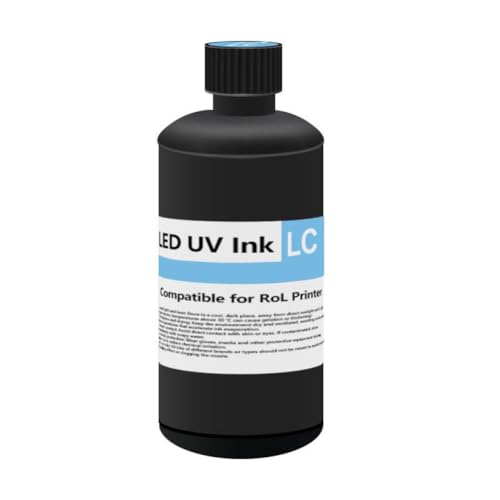 SINOSCOGO 1000ML Ink Compatible with Roland VersaOBJECT LEF2 LEF2-200 LEF-300 LEC-540 LEC-330 LEC-300 LEJ-640 LEF-20(1000ML Soft-LC)
