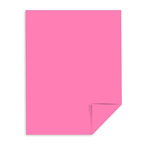 Neenah Astrobrights Color Paper, 8.5â€ x 11â€ , 24 lb/89 GSM, Pulsar Pink, 500 Sheets (21031)