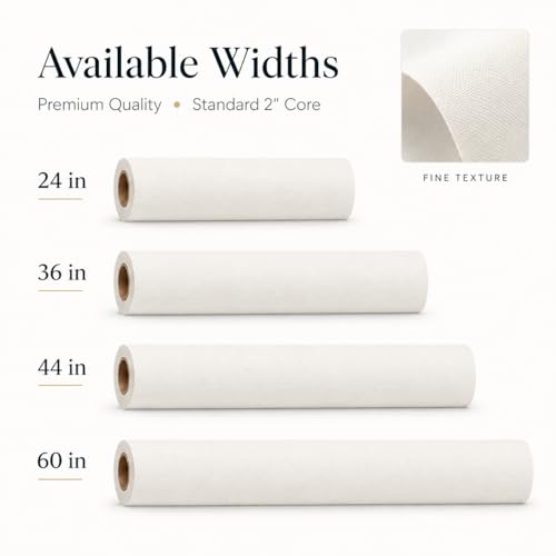 Premium Cotton Matte Canvas Roll, Quick Dry, Wide Format Inkjet Printer Compatible, Perfect for Fine Art, Photography, Giclée Printing, Archival Quality Prints. (36'' x 60' 420gsm Poly-Cotton)