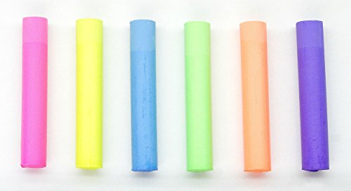 Dustless Fluorescent Chalk 72pcs, 6 Colors
