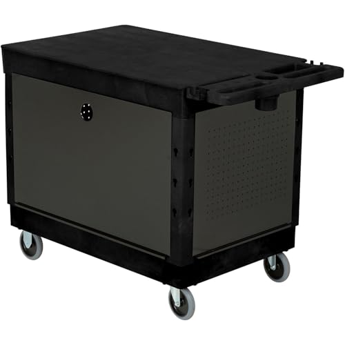 Global Industrial Global Industria Flat-Top Utility Cart, 500 lb. Capacity, 44"L x 25-1/2"W x 32-1/2"H