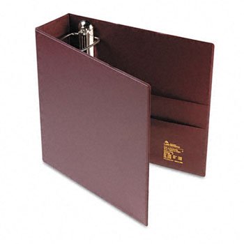 Avery Nonstick Heavy-Duty Vinyl EZD Binder BNDR,RNG,11X8.5,3IN,MRN (Pack of6)