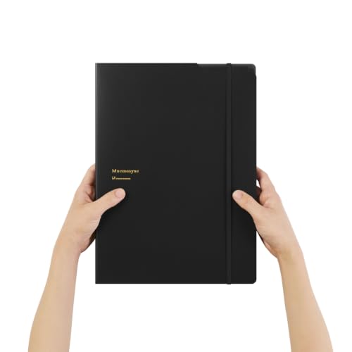 Maruman Mnemosyne Padfolio With Grid Notepad, A4, 8.27"x11.69", 5 Pockets