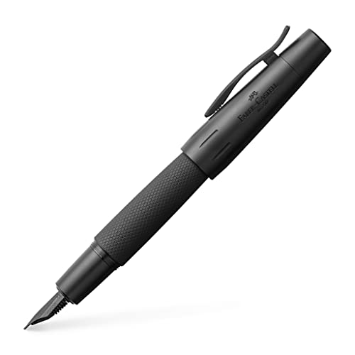 Faber-Castell e-motion Fountain Pen, Pure Black - Medium