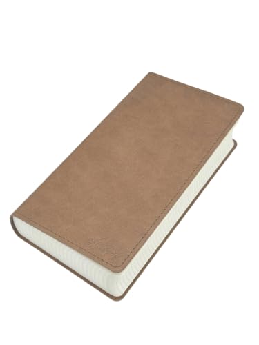Allieryaz Weeks Notebook – Tomoe River Paper 52gsm, 1000 Pages (500 Sheets), 3.7mm Grid Journal, 95 × 188 mm (3.8 × 7.4”), Fountain Pen Friendly, Includes Clear Cover
