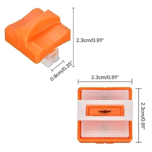 Plastic Wrap Cutter Slide Cutter 10 Pcs Paper Trimmer Replacement Cutter, Easy to Replace for Photo & Card for Wrap Organizer
