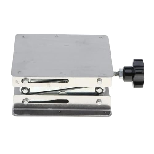 Mini Lifting Table Lab Jack Scissor Stand Platform Stable Lifting Table Aluminum Oxidation for Laboratory Glassware Physics Equipment