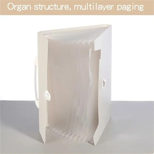 2pcs A4 Expanding Wallet File Folder, 13 Pockets Document Storage Organizer for Office