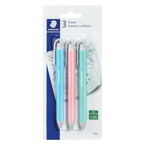 STAEDTLER Vinyl Eraser Holder, 18-Pack