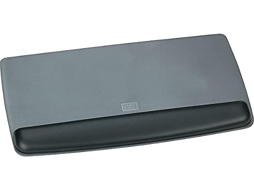 3M WR420LE Gel Wrist Rest Keyboard Platform, 19.5 x 10.5 Inch, Black Leatherette