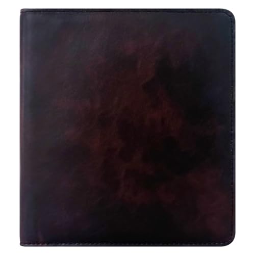 FranklinCovey - Ellis Wire-Bound Cover for FranklinCovey Planners | Leather - Open Binder (Classic, Marbled Brown)